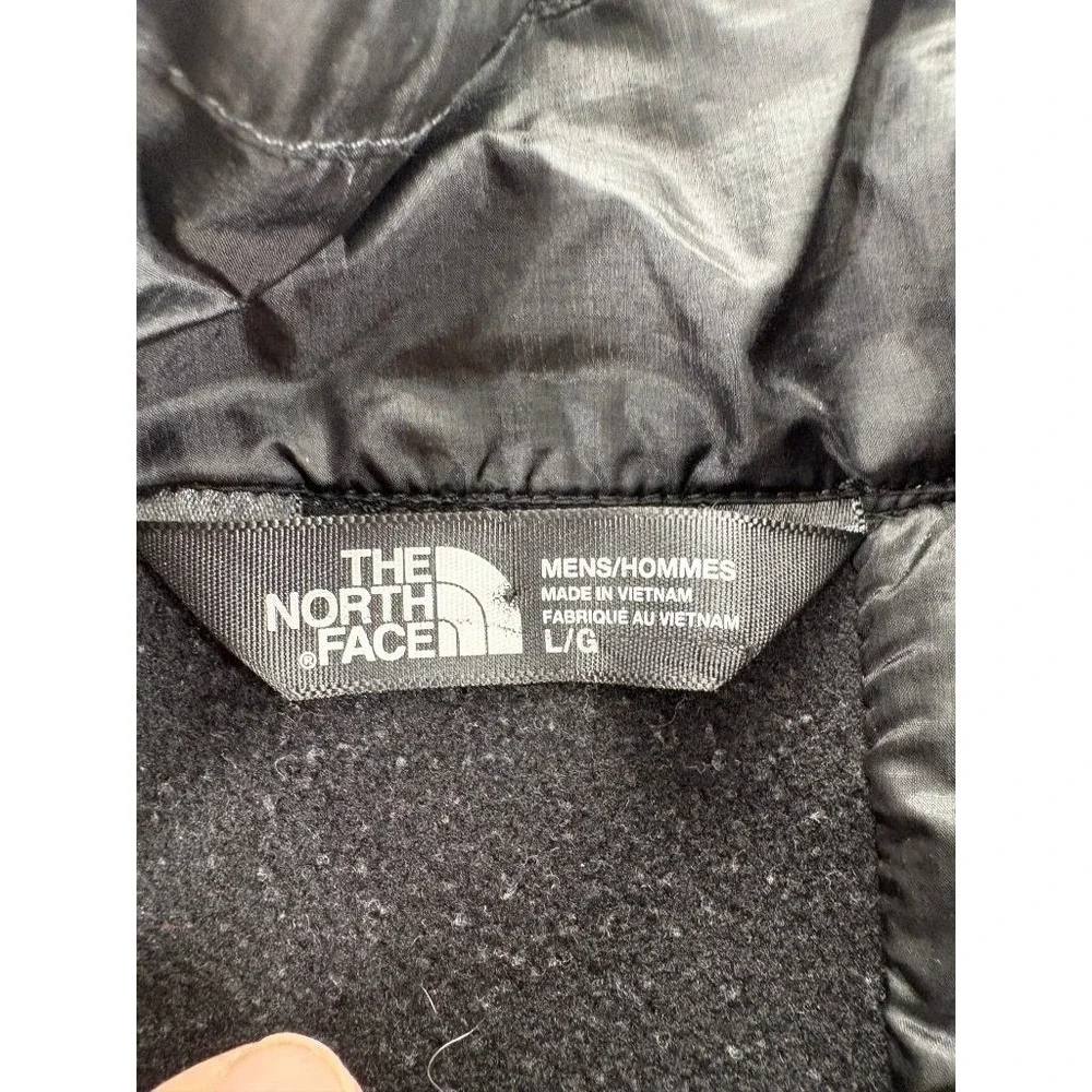 The North Face Mens L ThermoBall Hybrid Jacket Black Full Zip Insulated Quilted